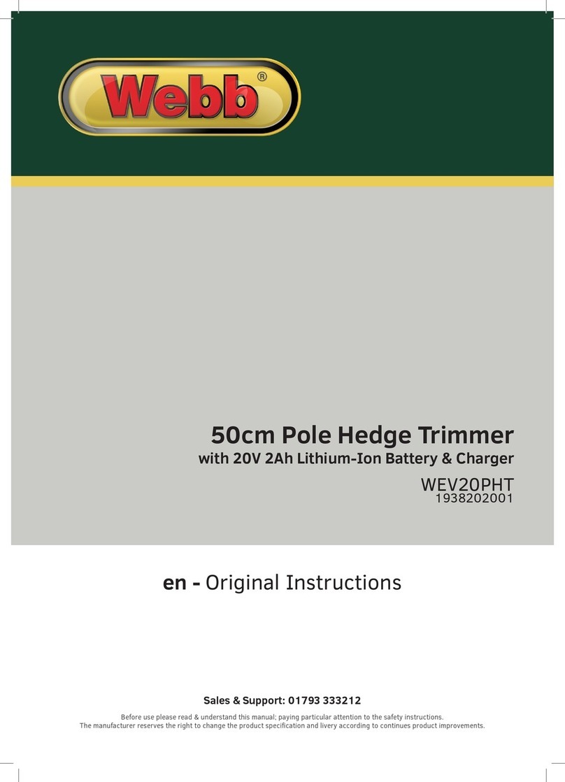 Webb WEV20PHT Original instructions