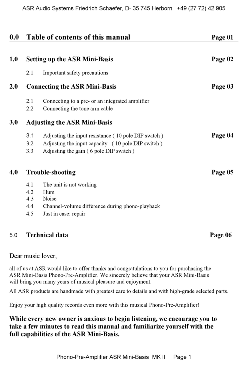 ASR Mini-Basis MK II manual