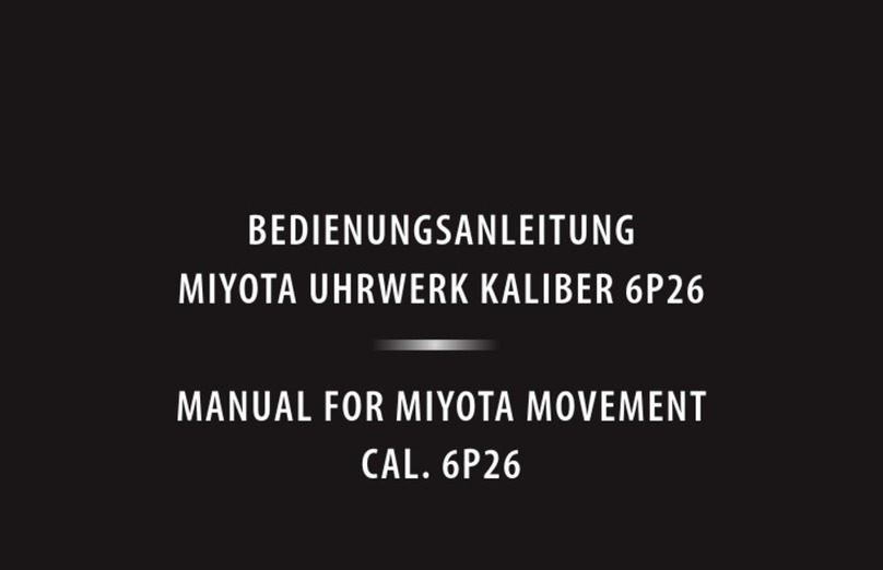 Citizen 6P26 User manual