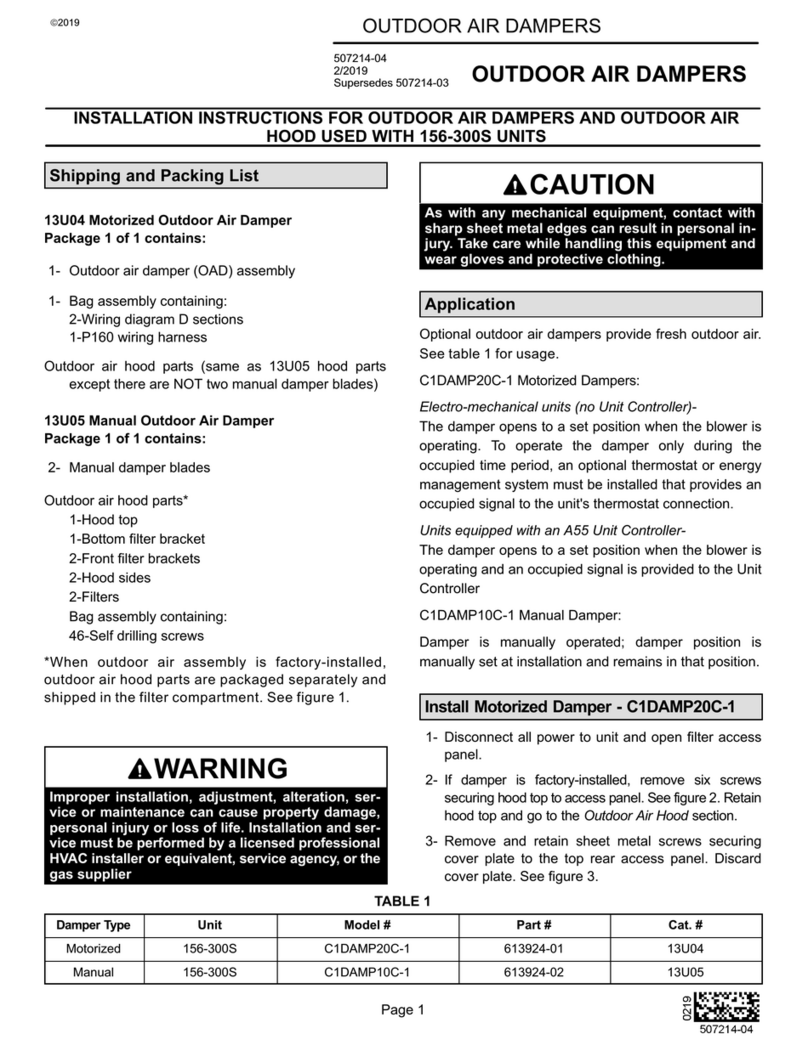 Lennox C1DAMP20C-1 installation instructions