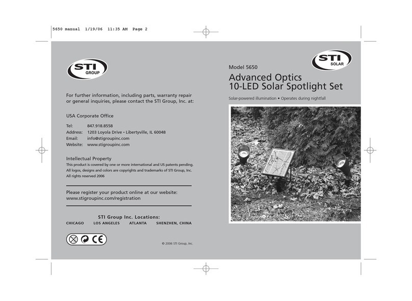 STI solar 5650 instruction manual