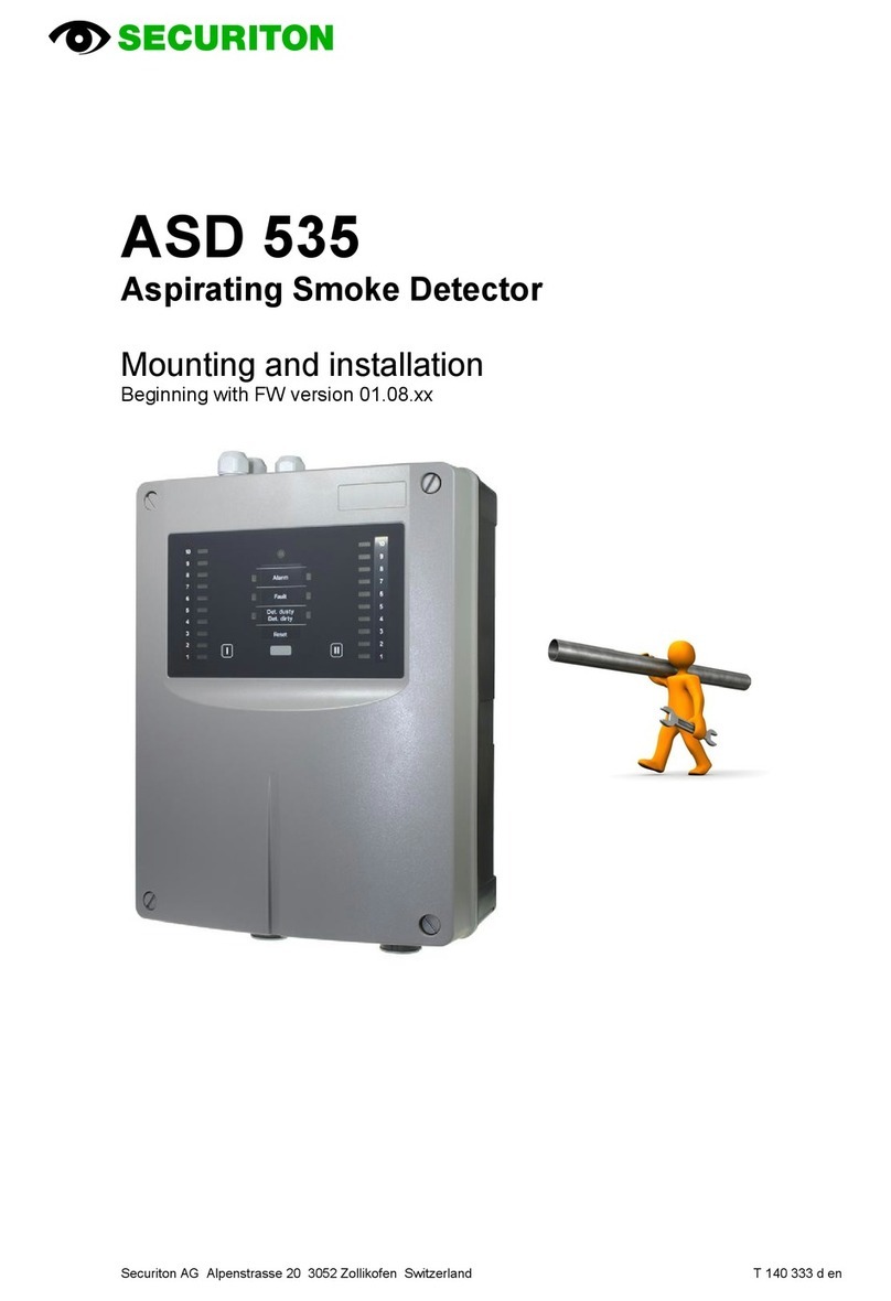 Securiton ASD 535 Mounting and installation