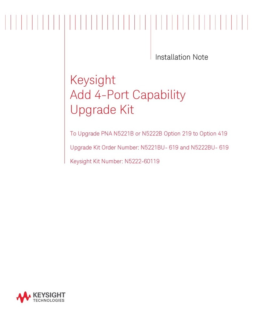 Keysight N5222-60119 Installation note