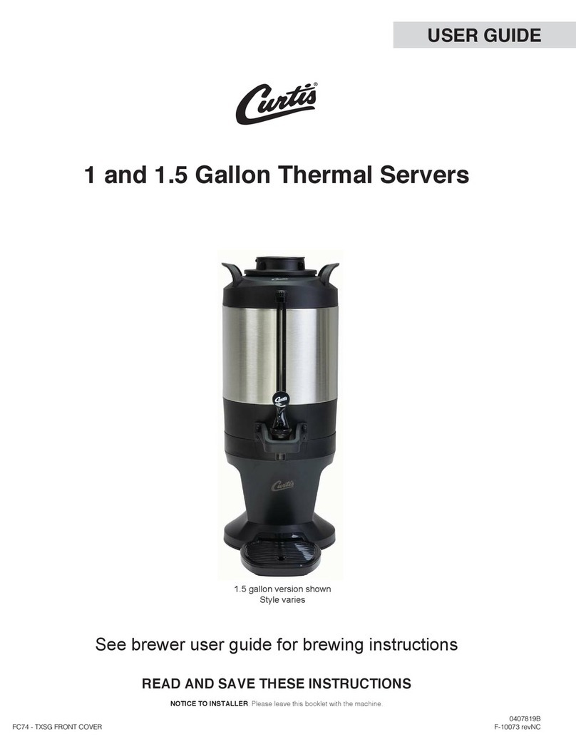 Curtis TXSG Series user guide