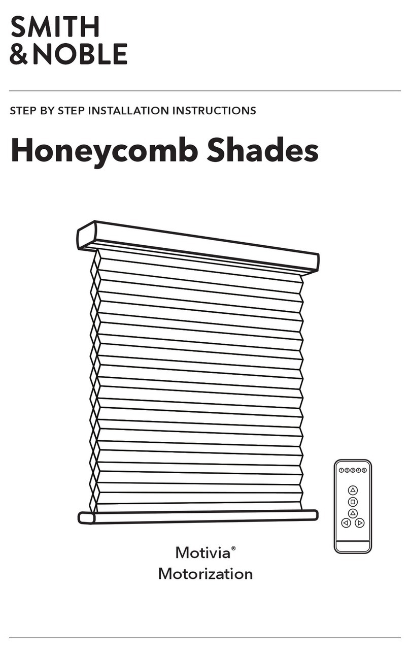 Smith & Noble Honeycomb Motivia Motorization User manual Smith & Noble Honeycomb Motivia Motorization User manual