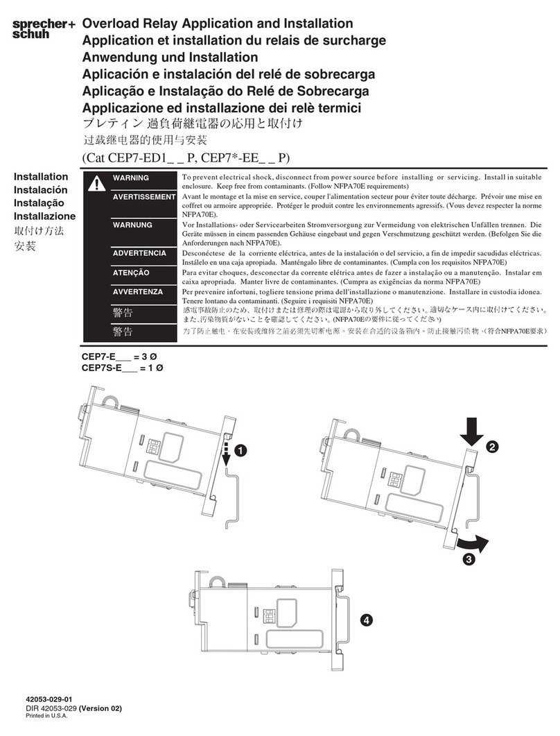 sprecher + schuh CEP7-ED1 P Series Application and Installation