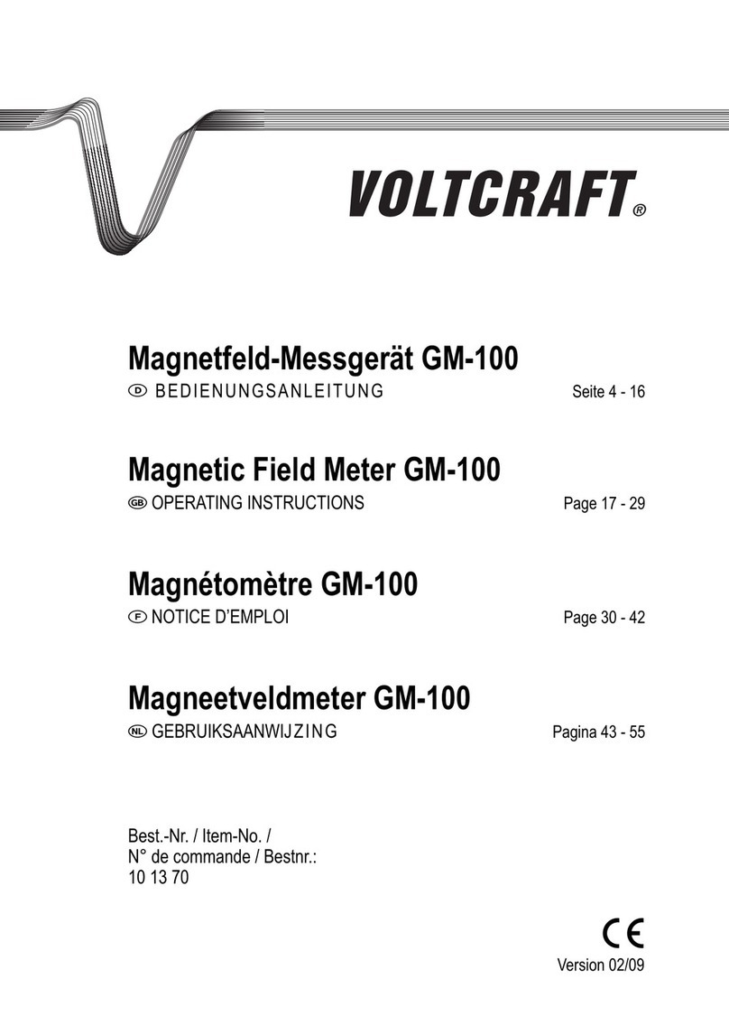 VOLTCRAFT GM-100 operating instructions