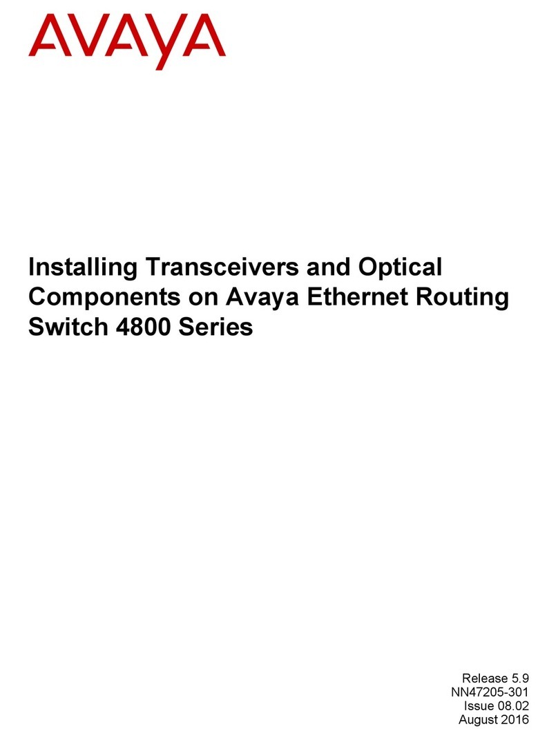 Avaya 4800 Series Instruction Manual