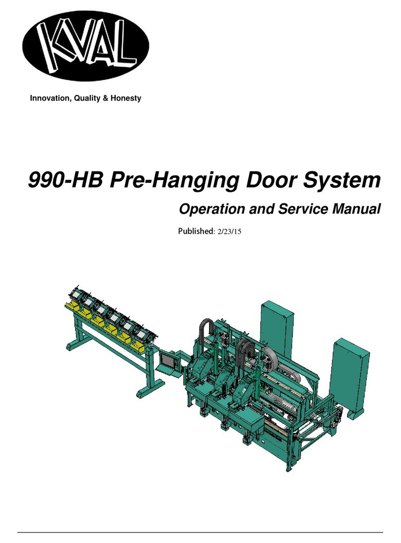 Kval 990-HB Operation and service manual