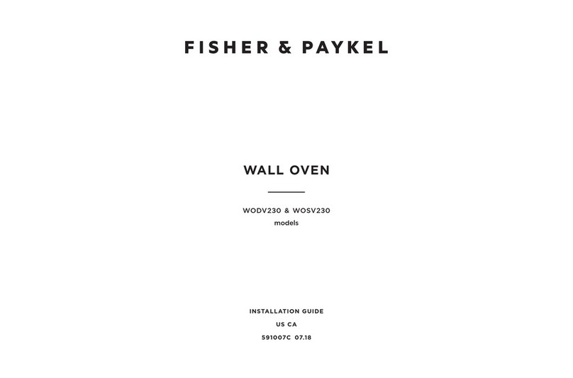 Fisher & Paykel WODV230 installation guide