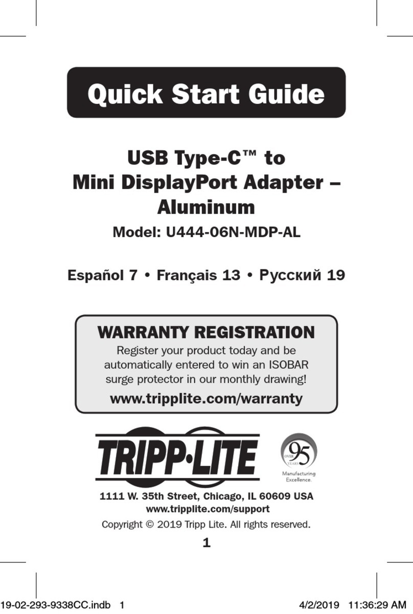 Tripp Lite U444-06N-MDP-AL User manual