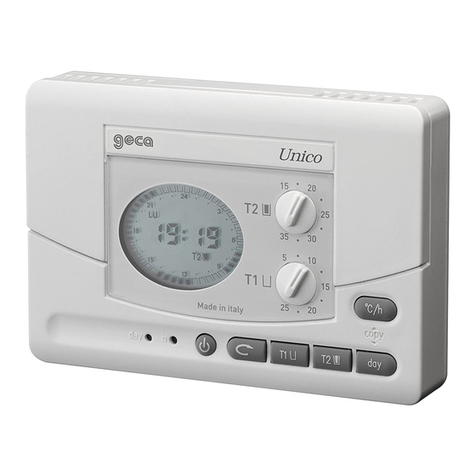 Geca Tecno Control Unico PROGRAMMING INSTRUCTIONS AND INSTALLATION GUIDE
