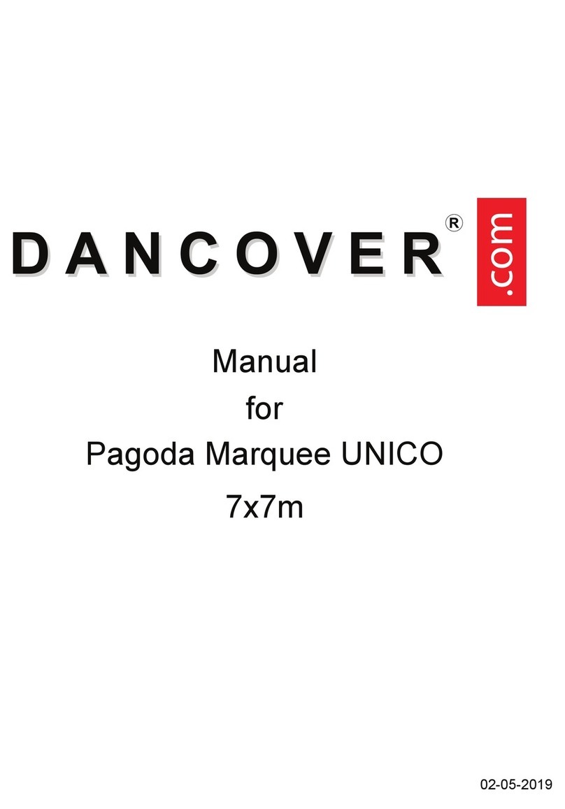 Dancover Pagoda Marquee UNICO 7x7m manual