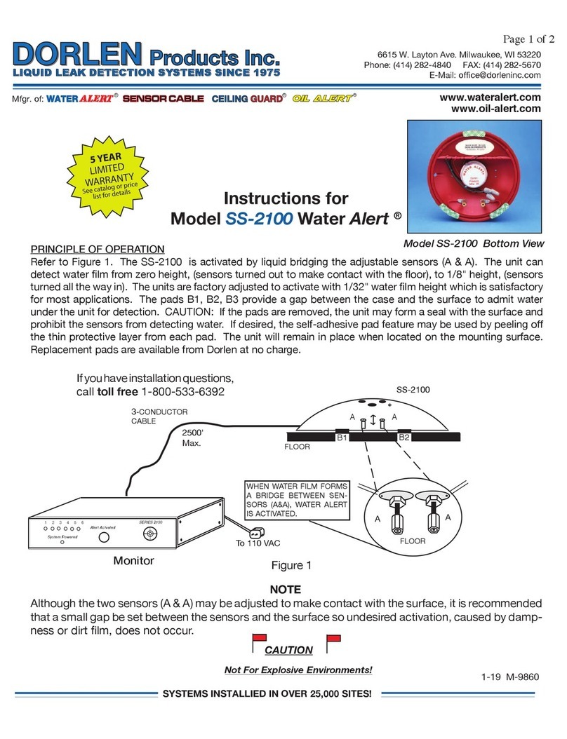 Dorlen SS-2100 Water Alert instructions