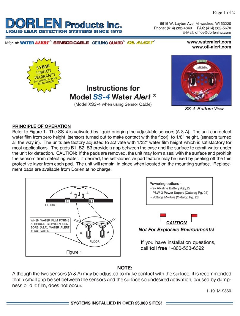 Dorlen SS-4 Water Alert instructions