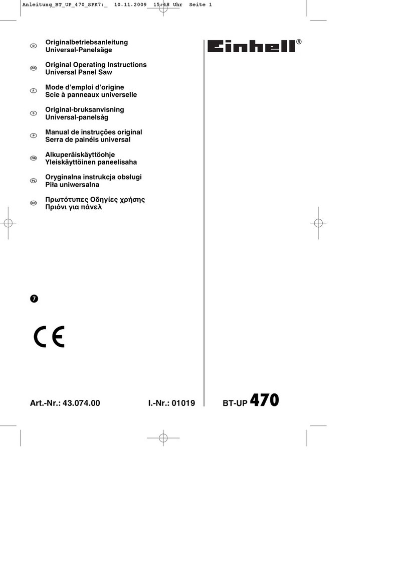 EINHELL BT-UP 470 User manual