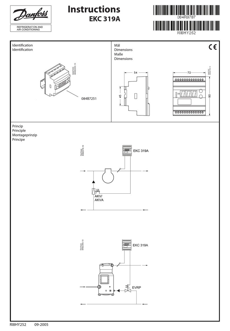 Danfoss EKC 319A User manual