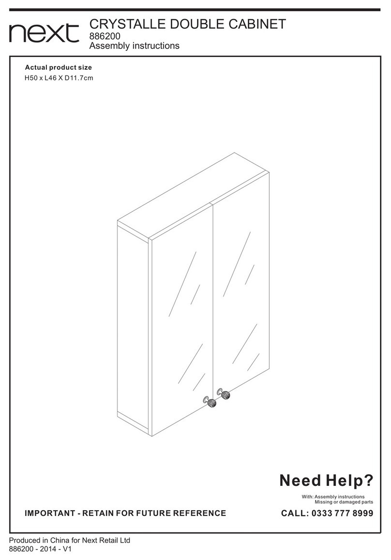Next CRYSTALLE DOUBLE CABINET User manual