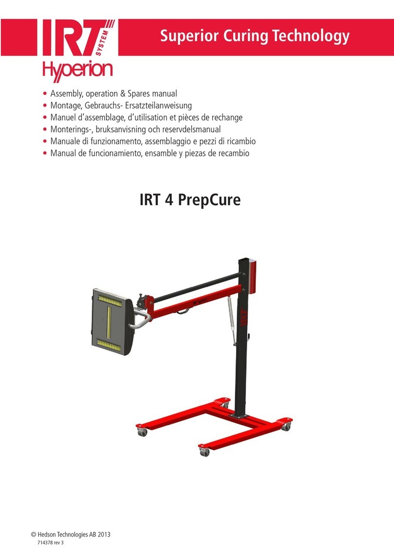 IRT Hyperion 4 PrepCure Assembly, operation & Spares manual