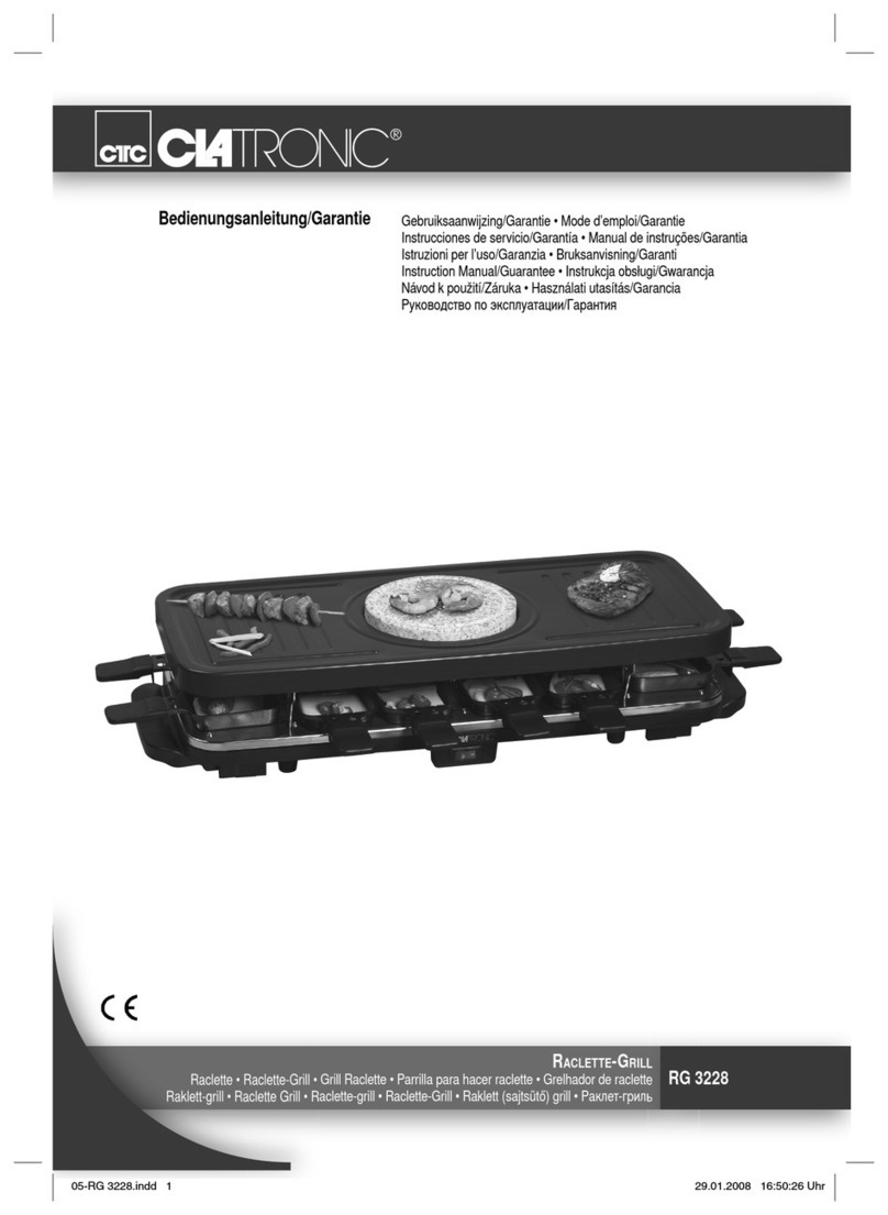 CTC Union CLATRONIC RG 3228 Instruction manual & guarantee