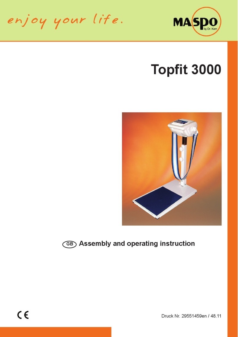Dr. Kern Maspo Topfit 3000 Assembly and operating instruction Dr. Kern Maspo Topfit 3000 Assembly and operating instruction