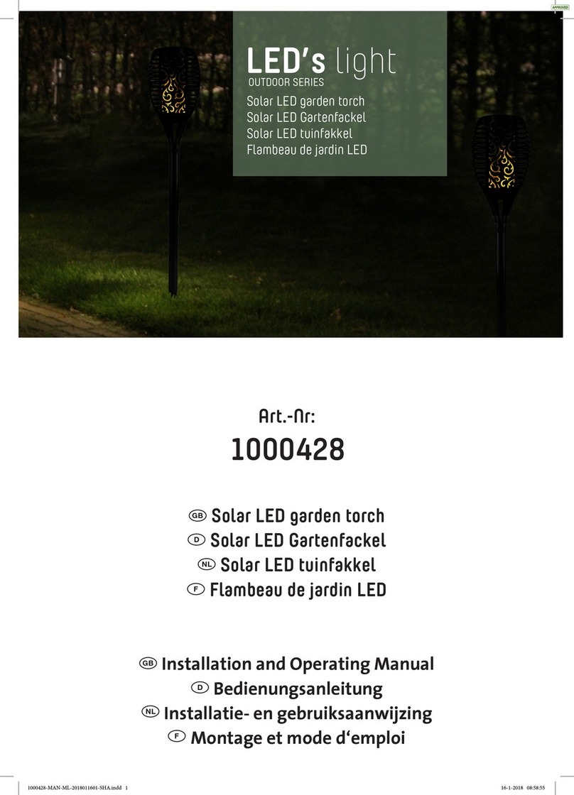 LED's light Outdoor Series Installation and operating manual
