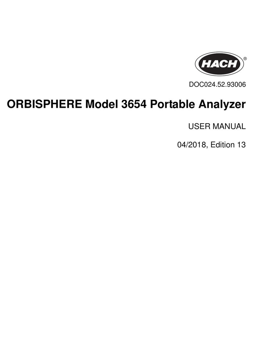 Hach ORBISPHERE 3654 user manual