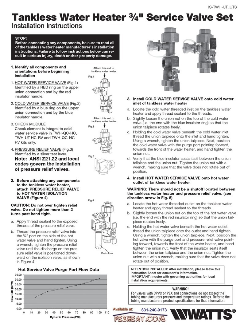 Watts IS-TWH-UTS installation instructions