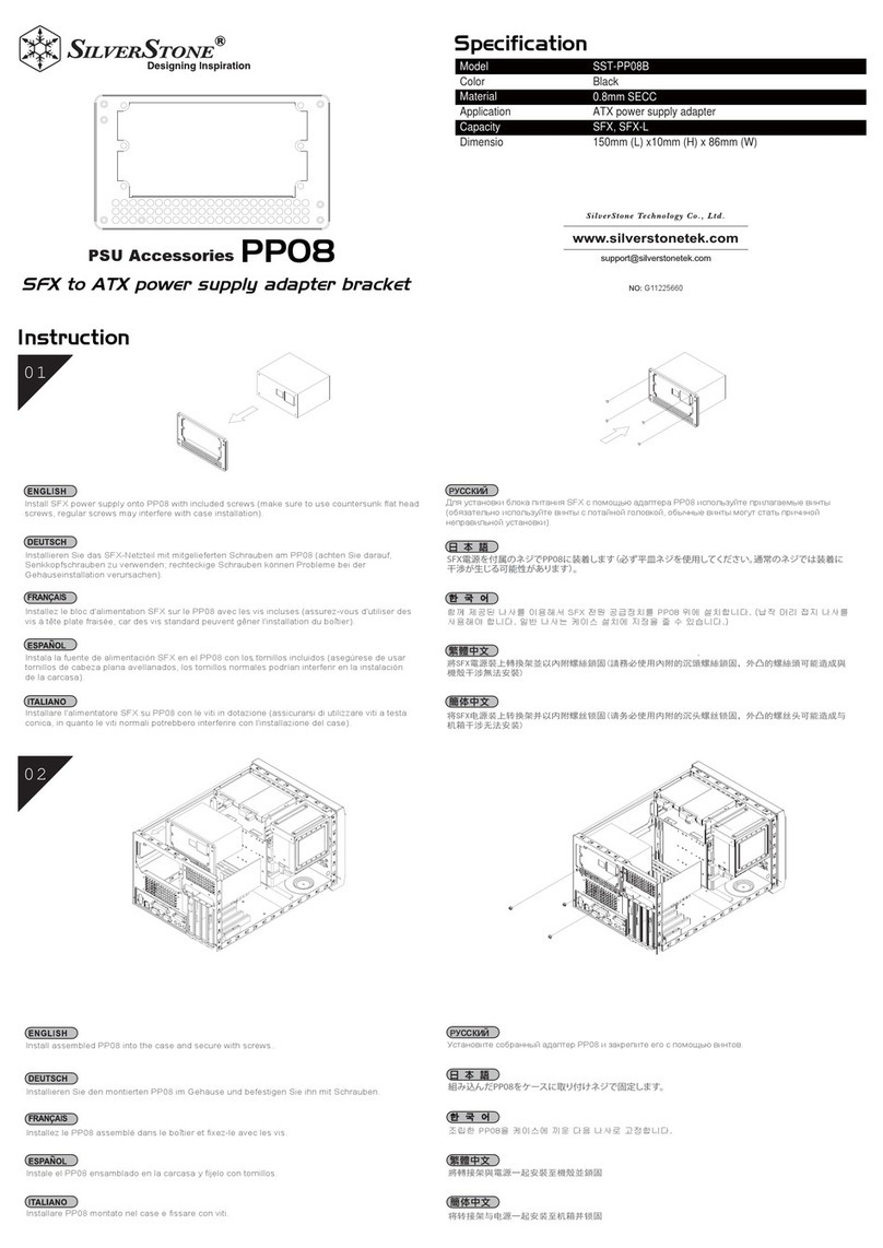 SilverStone SST-PP08B Instruction