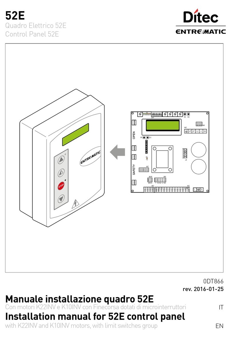 DITEC 52E User manual