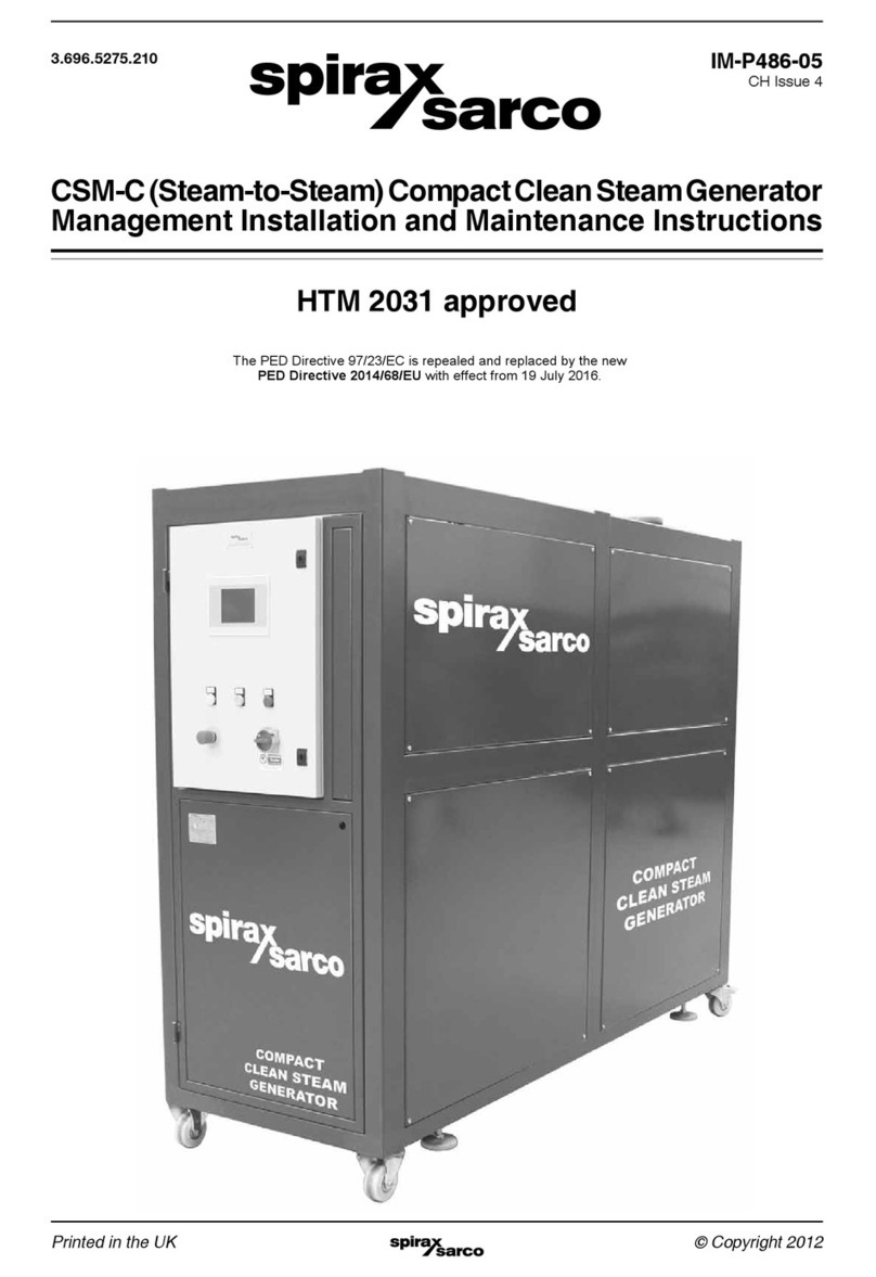 Spirax Sarco CSM-C Installation and maintenance instructions