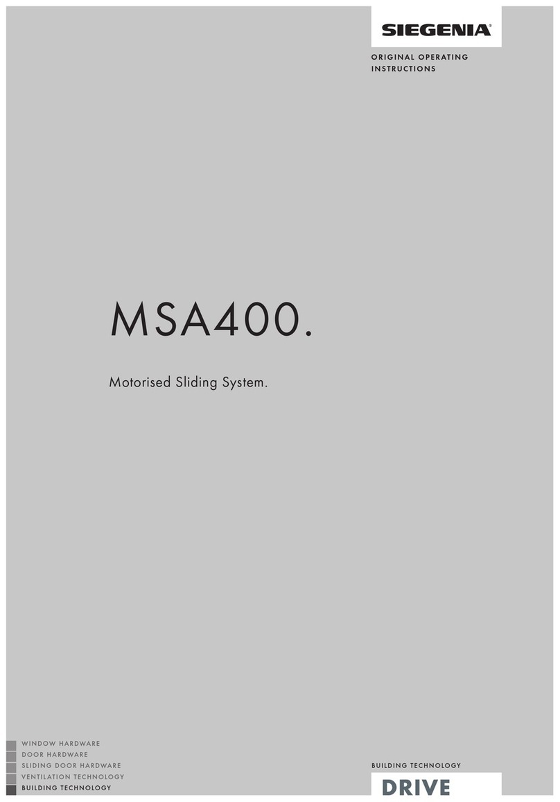 Siegenia MSA400 smart Original operating instructions