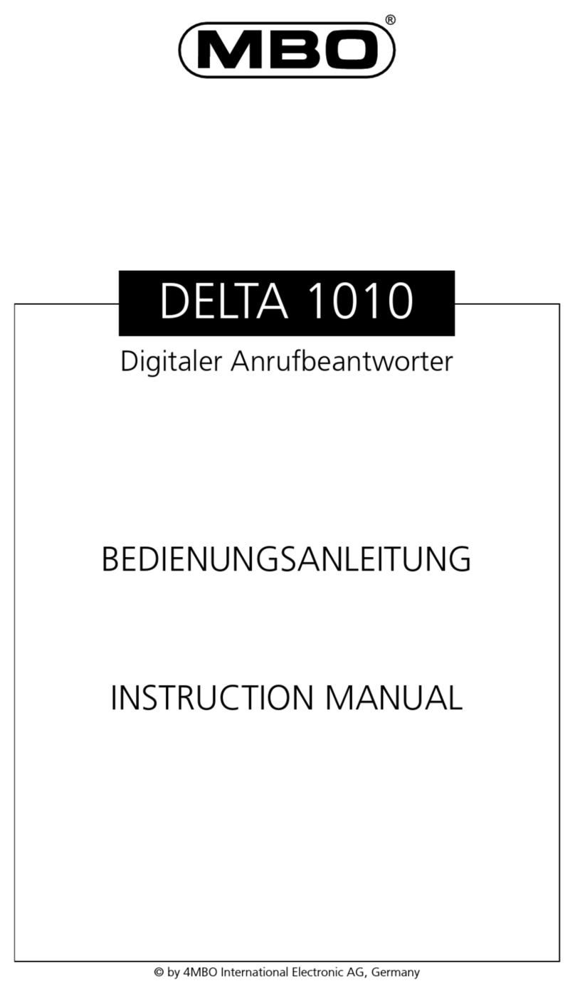 MBO DELTA 1010 instruction manual