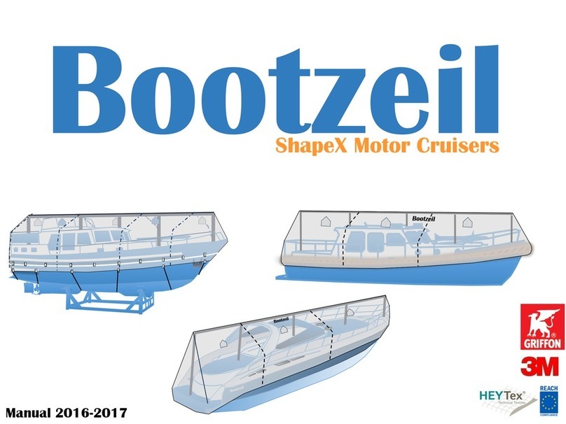 Bootzeil ShapeX Motor Cruiser Installation instruction Bootzeil ShapeX Motor Cruiser Installation instruction