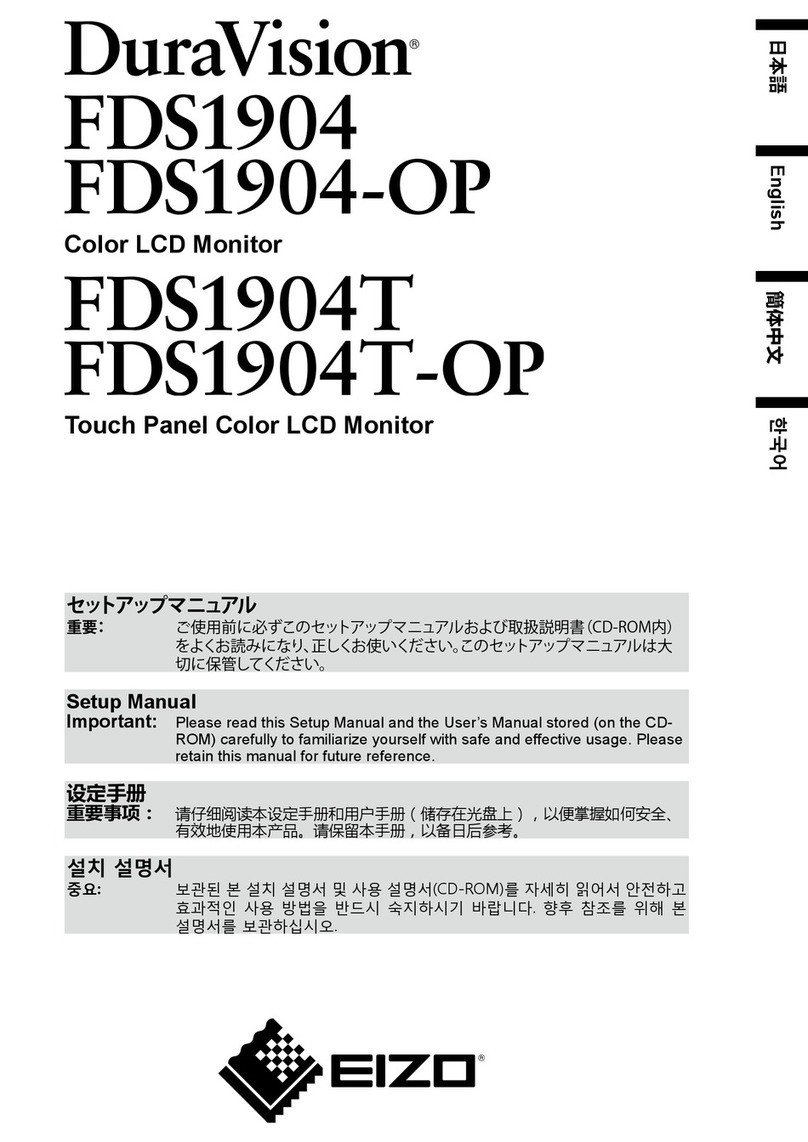 Eizo DuraVision FDS1904T-OP User guide