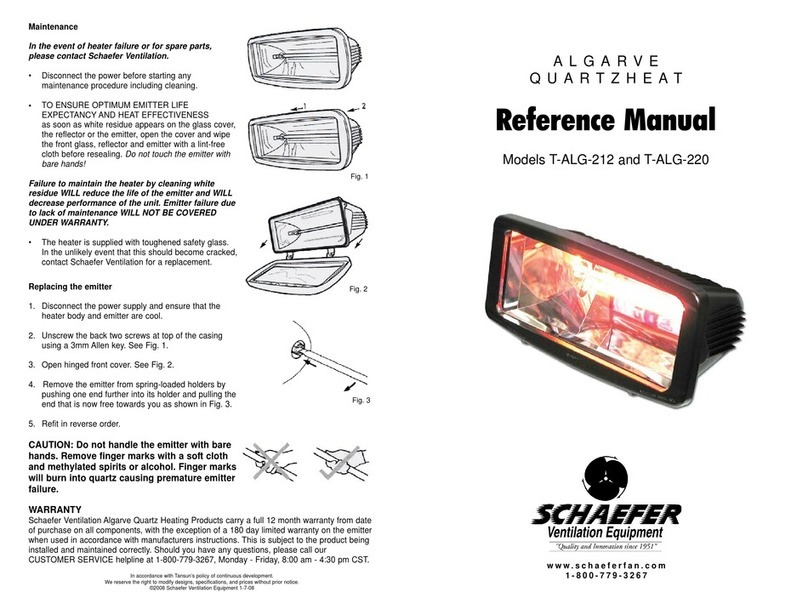 Schaefer T-ALG-212 Reference manual