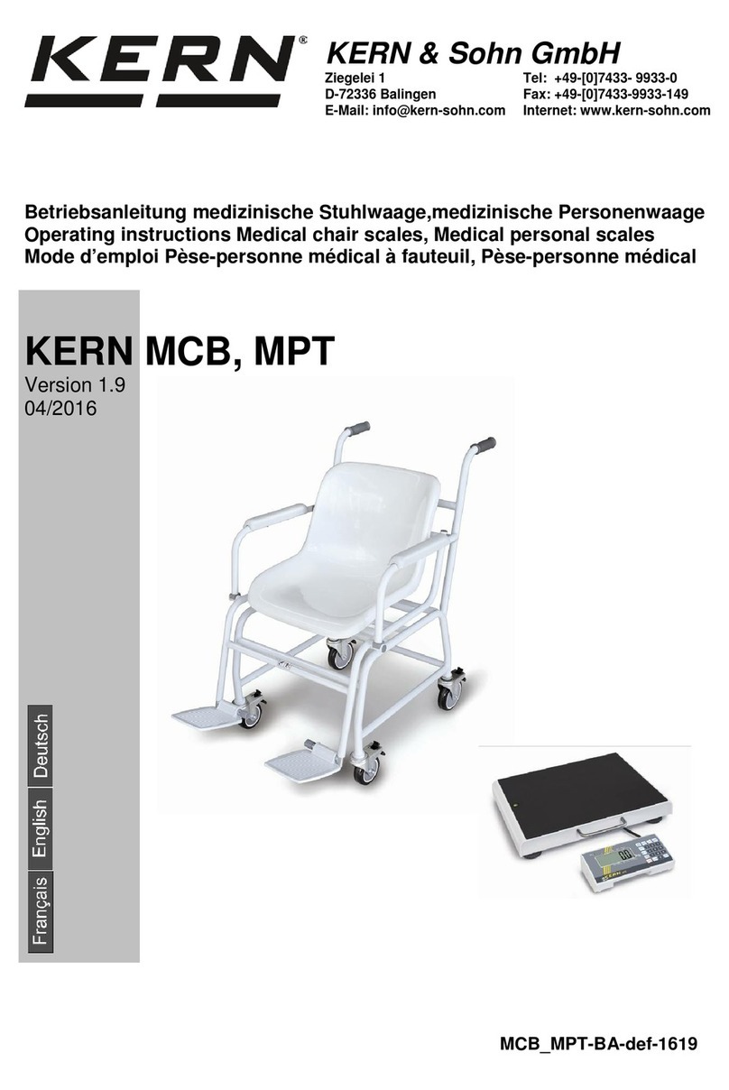 KERN MCB Series User manual