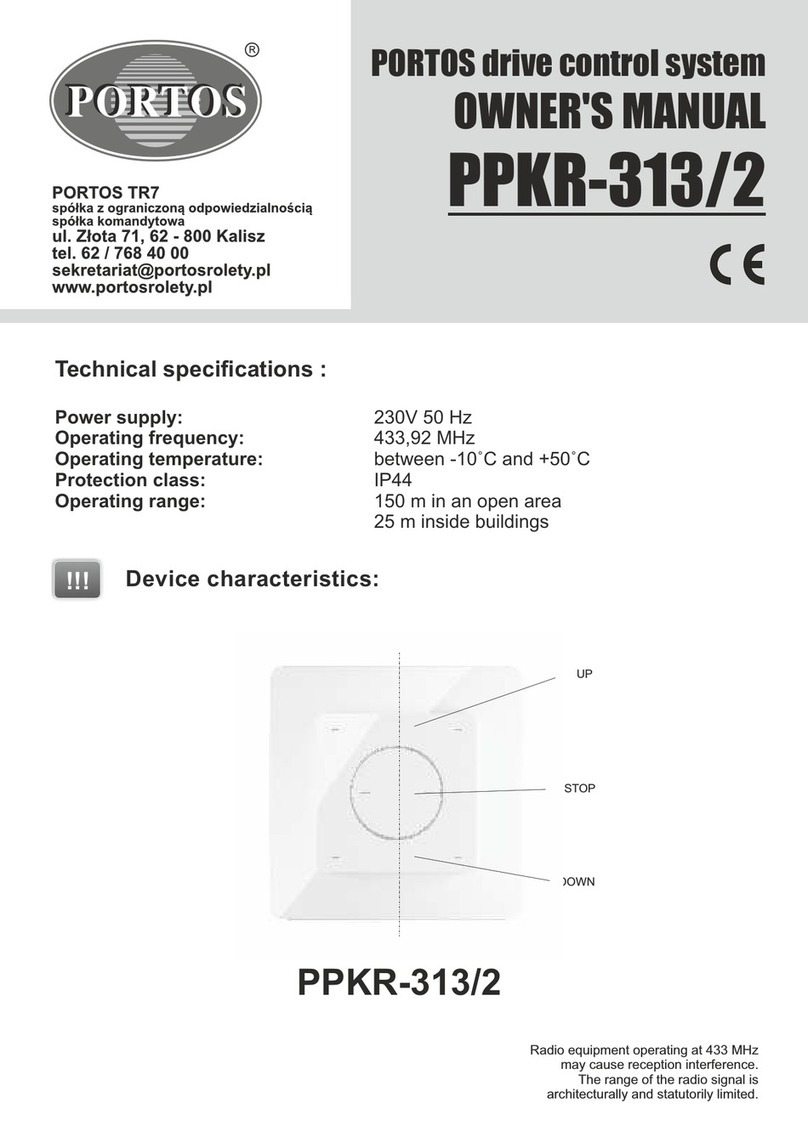 Portos PPKR-313/2 owner's manual