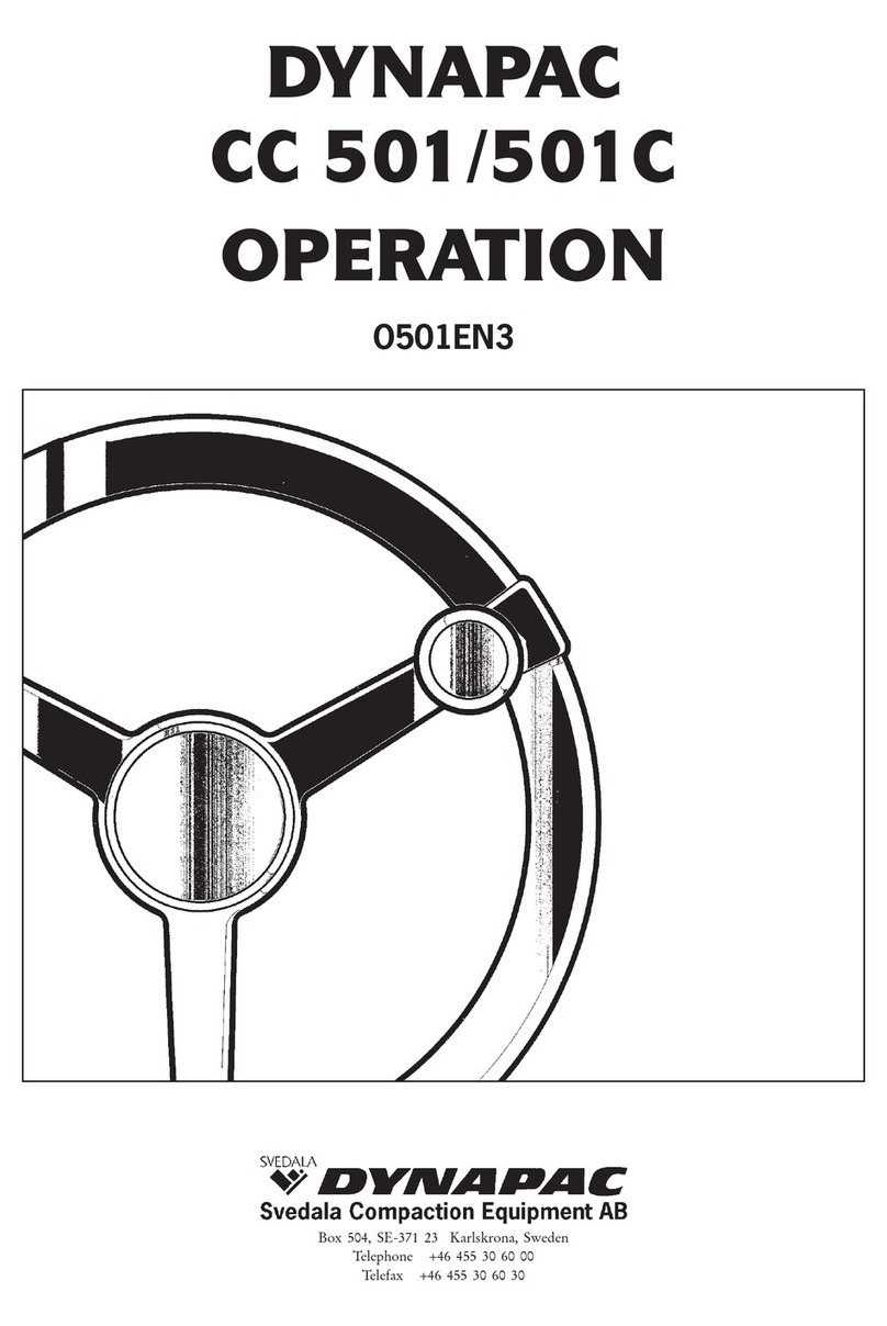 Dynapac CC 501 Instruction Manual