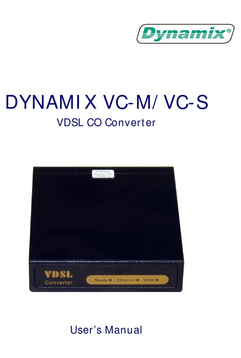 Dynamix VC-M User manual