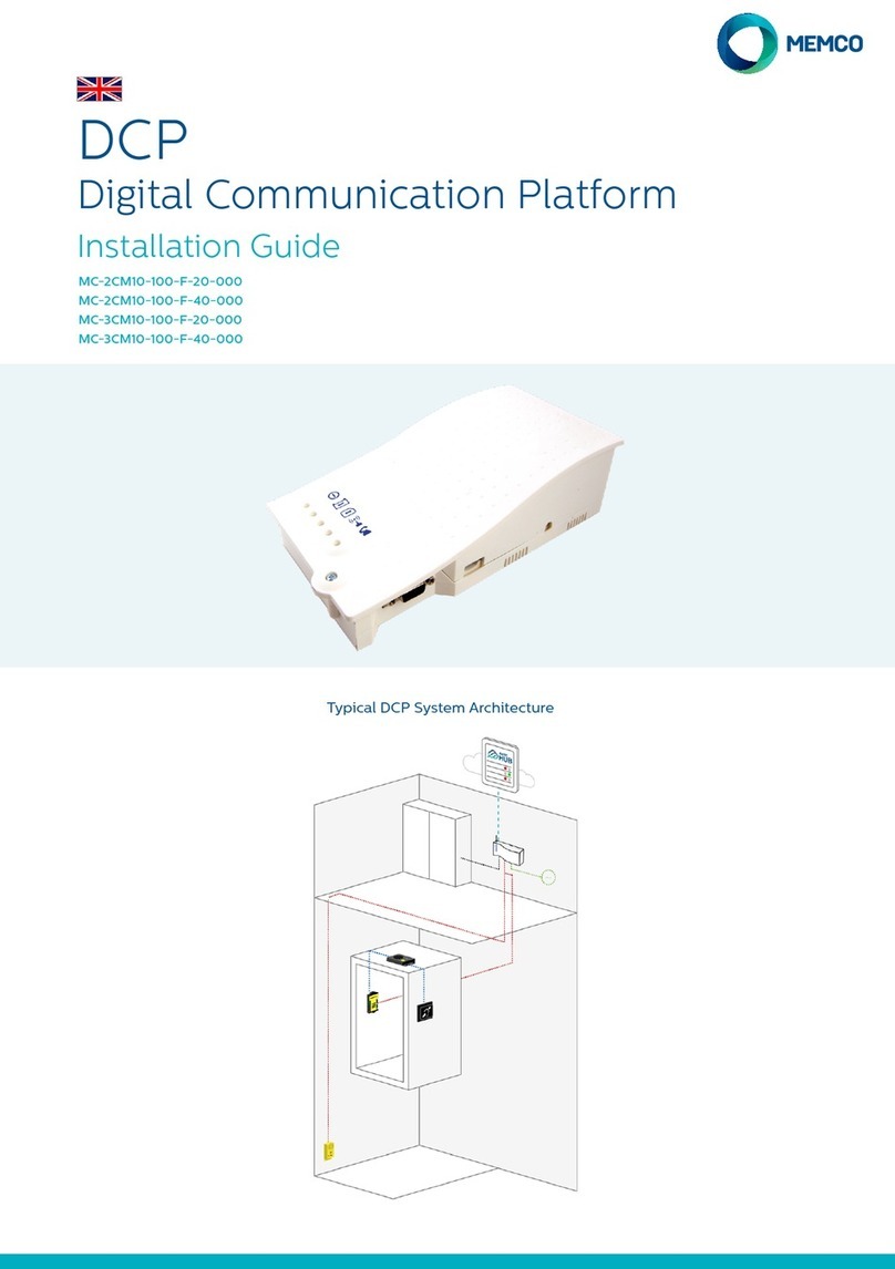 Memco MC-2CM10-100-F-20-000 installation guide