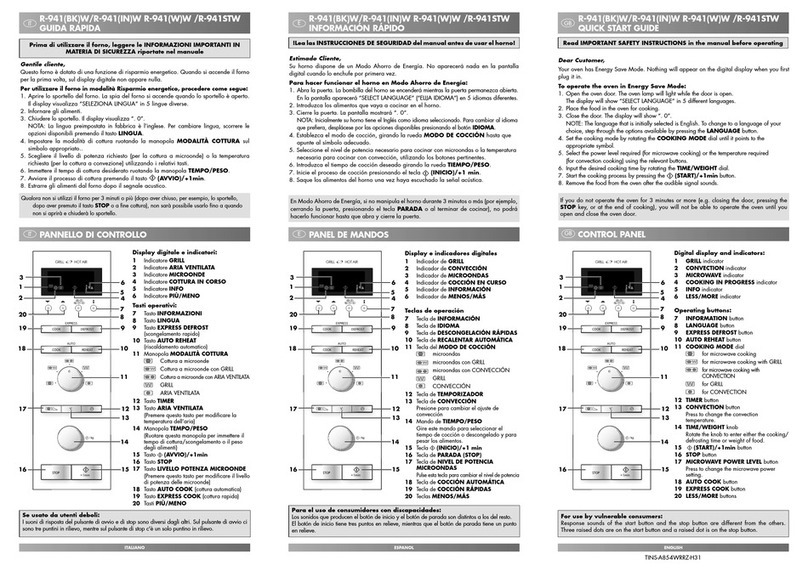 Sharp R-941(BK)W User manual