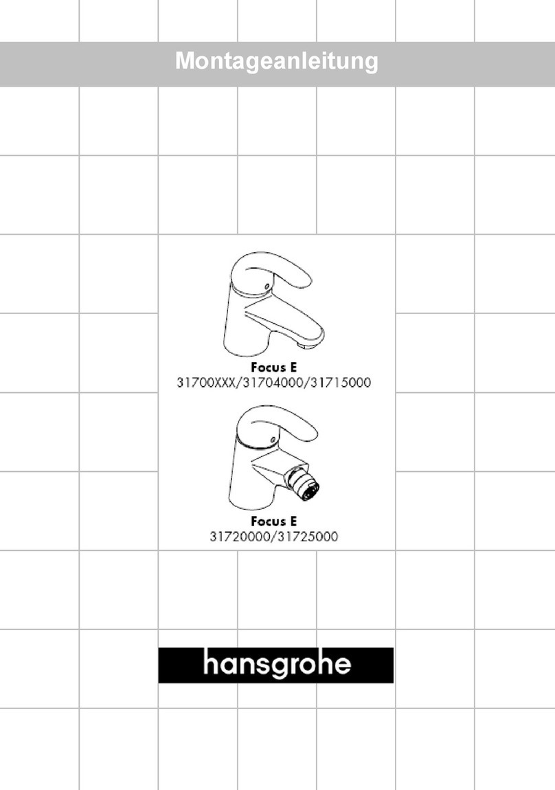 Hans Grohe Focus E 31700 Series User manual Hans Grohe Focus E 31700 Series User manual
