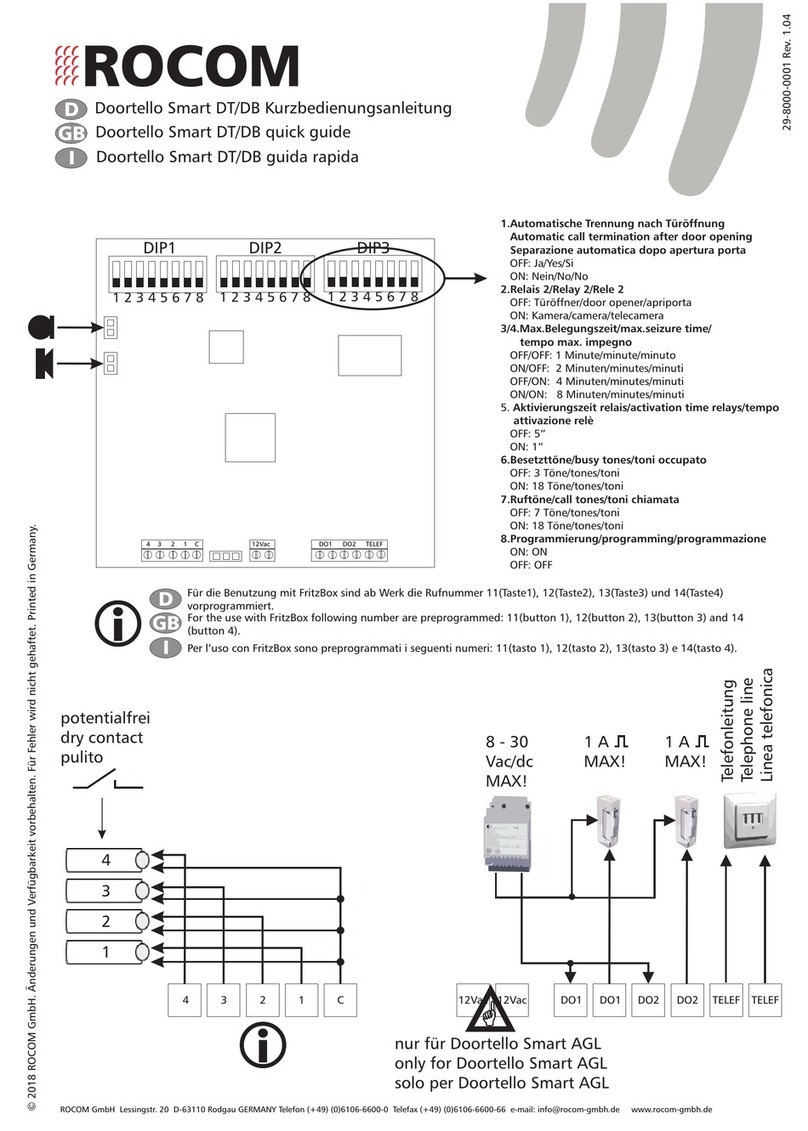 Rocom Doortello Smart DB User manual