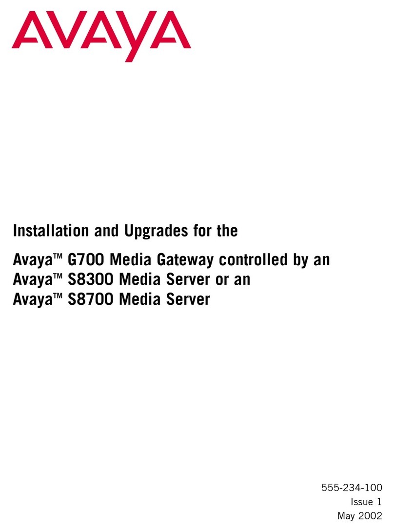 Avaya G700 Quick start guide