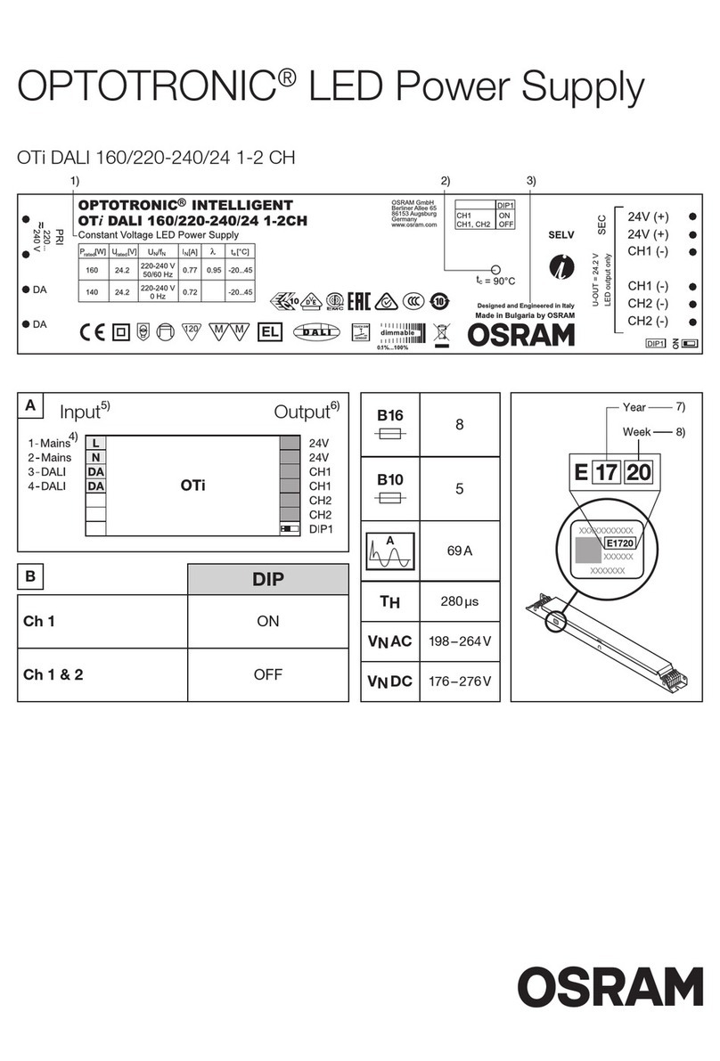 Osram OPTOTRONIC quick start guide