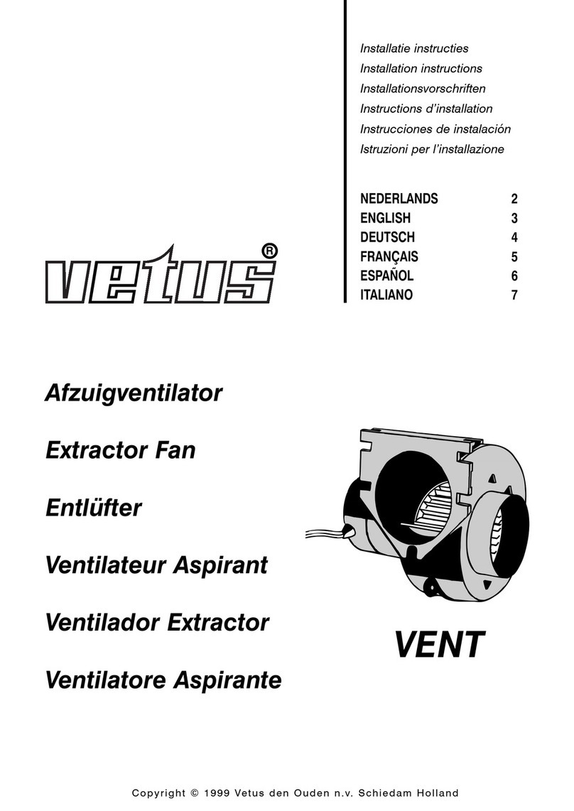 Vetus VENT Series installation instructions