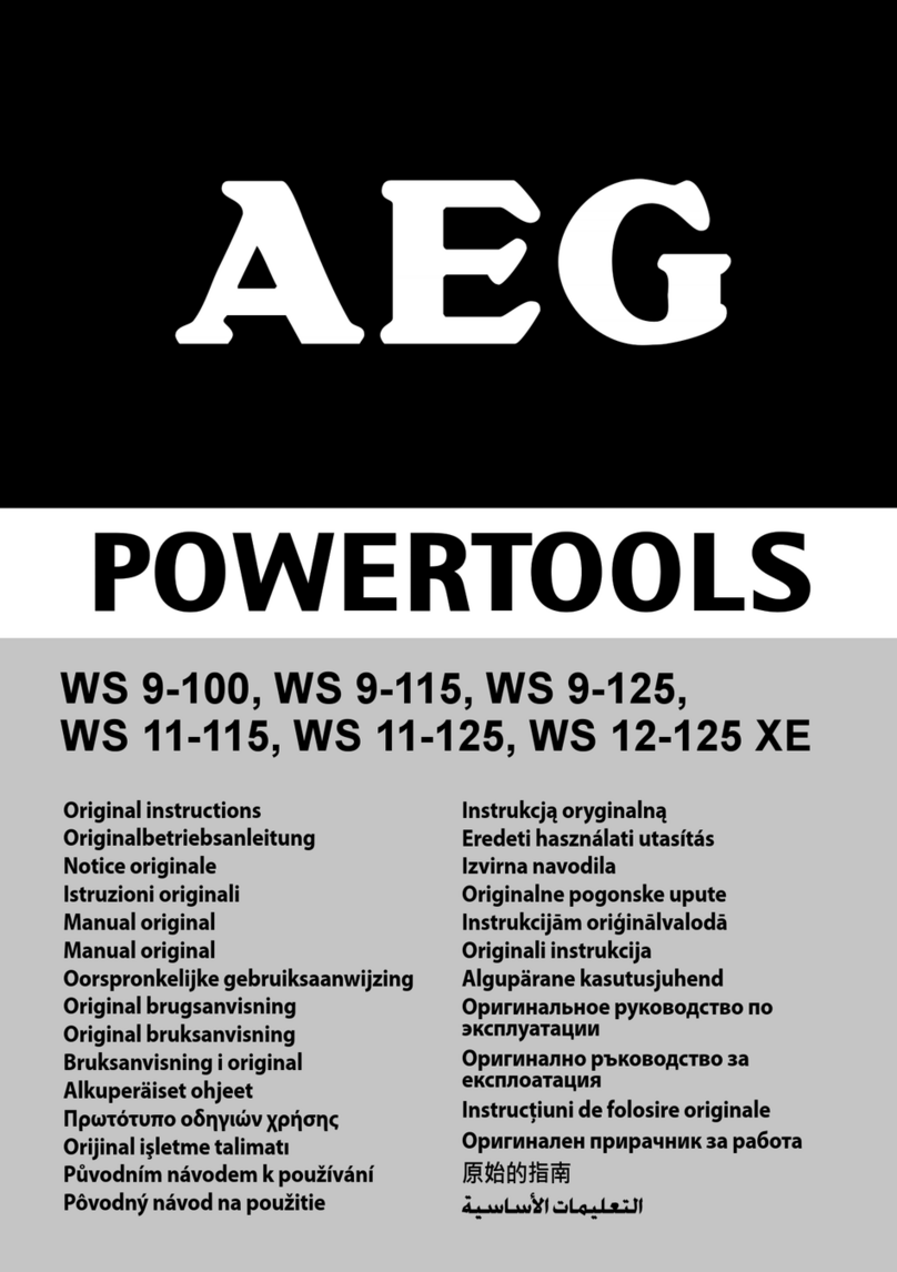 AEG Powertools WS 9-100 Original instructions