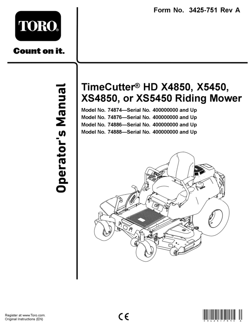 Toro TimeCutter HD X4850 User manual