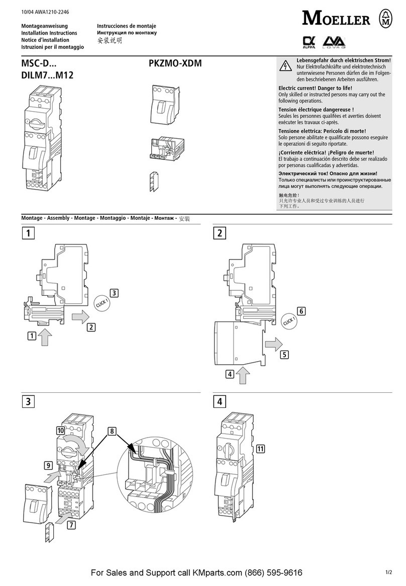 Moeller MSC-D Series installation instructions